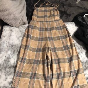 Forever 21  Plaid Jumpsuit